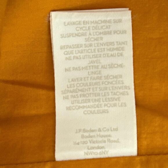 Boden Marigold Leonora Button Front Linen Pencil Skirt Tie Waist Linen Blend 12 - Picture 8 of 13